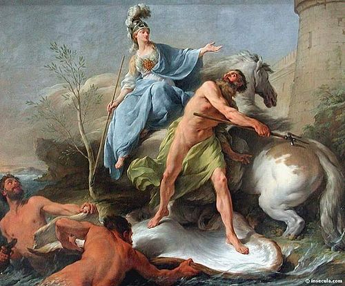 Dispute between Athena and Poseidon, 1748, Noël Hallé