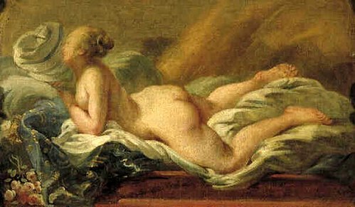 Female Nude Lying on a Sofa, 1750, Noël Hallé