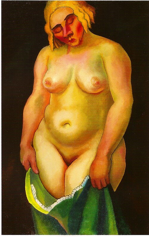 Stehender Frauenakt (Ilse), 1925, Rudolf Wacker