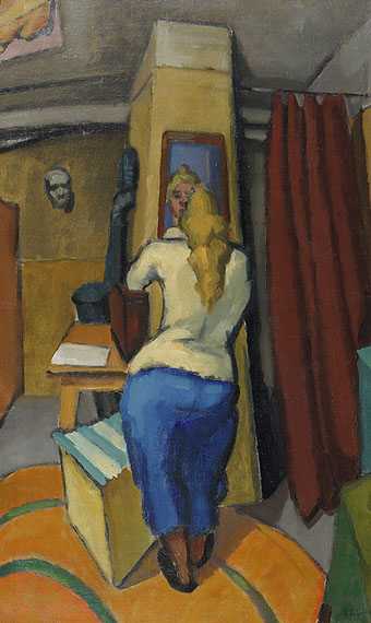 Ilse im Atelier, , Rudolf Wacker
