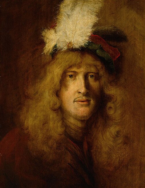 Portrait of a young man with plumed beret, 1661, Christopher Paudiß