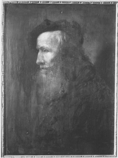 Tronie of an old man with beret, 1645, Christopher Paudiß