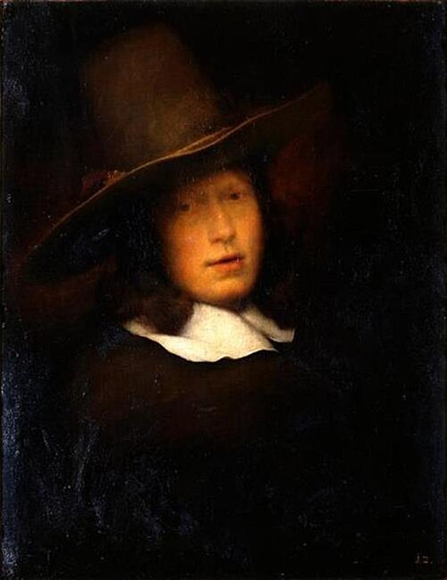 Self-portrait with a grey hat, 1659, Christopher Paudiß