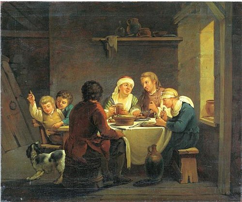 A Family at Table, 1772, Georg Melchior Kraus