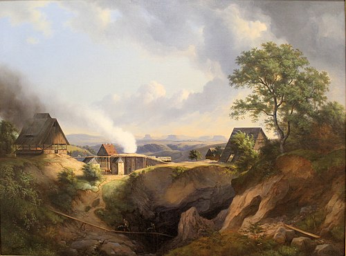 landscape near Maxen with a view to the Elbe Sandstone Mountains, 1838, Ernst Ferdinand Oehme