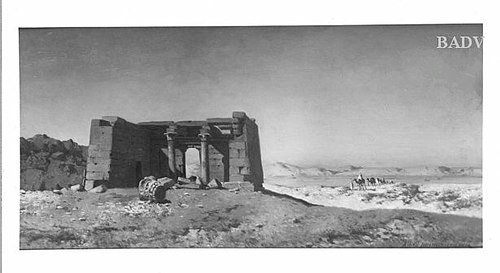 Temple-ruins in Egypt, 1855, Albert Zimmermann