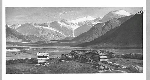 Alpine landscape, 1855, Albert Zimmermann