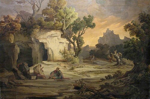 Landscape with Aeneas and the Cumaean Sibyl, 1841, Albert Zimmermann