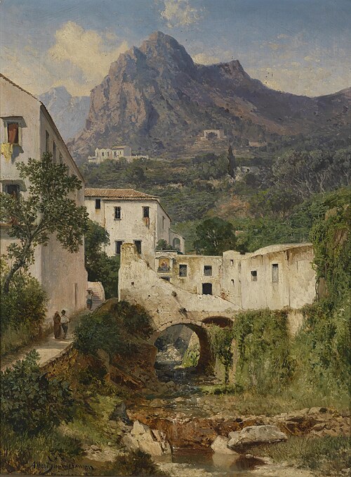 Mühltal bei Amalfi, 1888, Albert Zimmermann