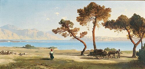 Ansicht aus Italien, 1888, Albert Zimmermann