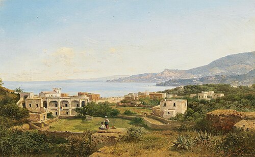 Scene on Ischia, 1888, Albert Zimmermann
