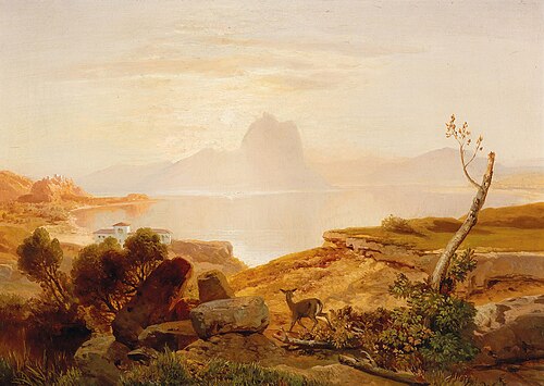 Partie am Como See, 1888, Albert Zimmermann