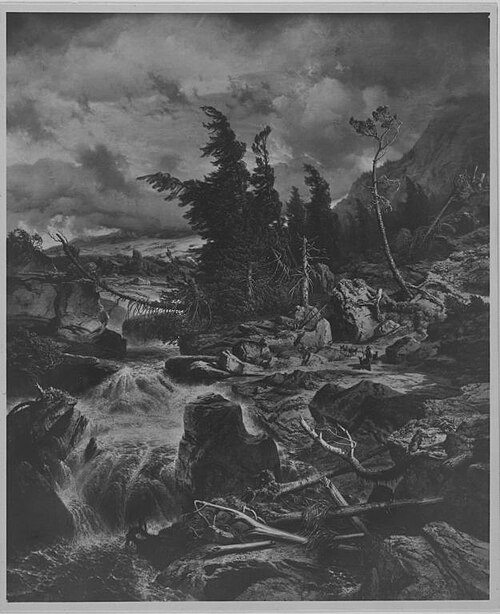 Hochgebirgslandschaft, 1860, Albert Zimmermann