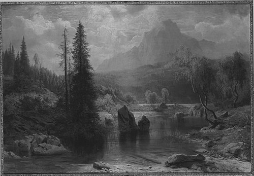 Landschaft, 1851, Albert Zimmermann
