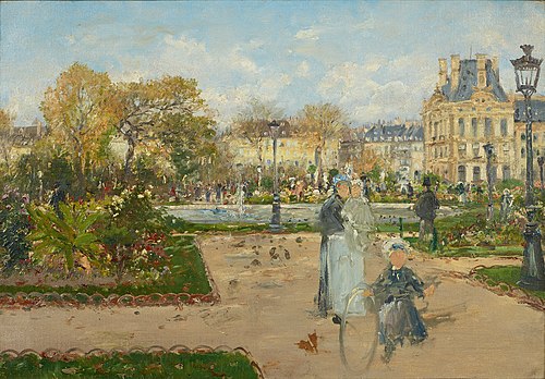 In the Tuileries, 1888, Theodor von Hörmann