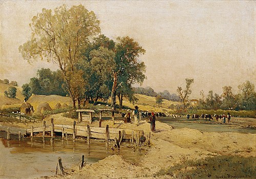 Hungarian Landscape with Vines, 1884, Theodor von Hörmann