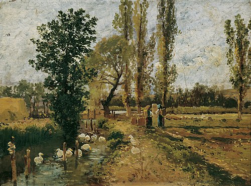 Bach Landscape, 1884, Theodor von Hörmann