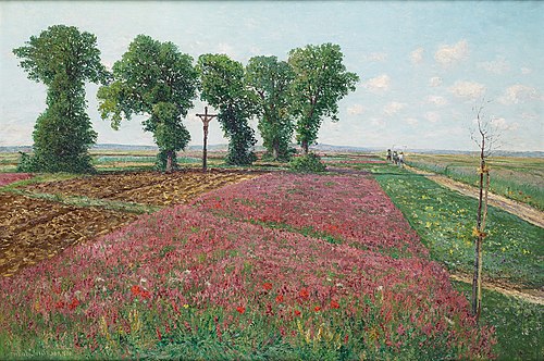 Das große Esparsettenfeld in Znaim IV, 1893, Theodor von Hörmann