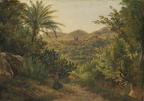 Ansicht von Casamicciola auf der Insel Ischia, 1813, Josef Rebell
