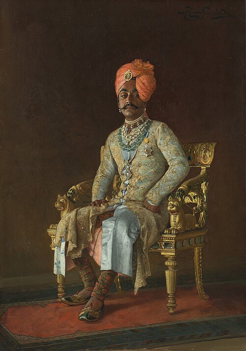 Sir Pratap Singh (1845-1922), 1888, Rudolf Swoboda