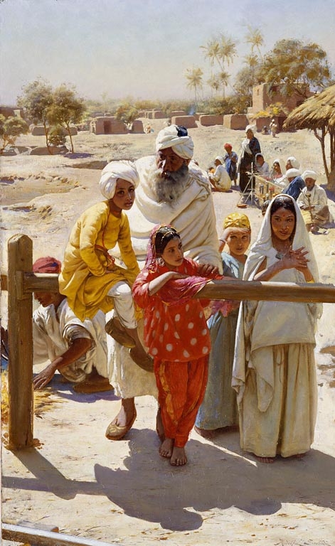 A Peep at the Train, 1892, Rudolf Swoboda
