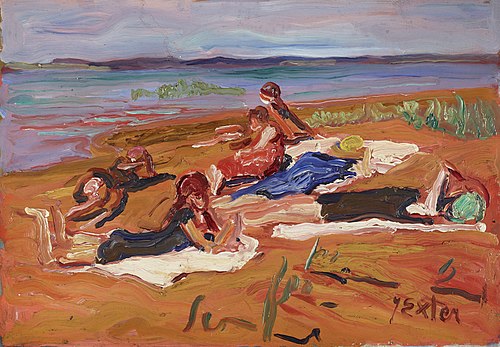 Sonnenbad, 1925, Julius Exter