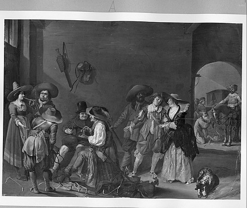 soldiers scene, 1637, Pieter Jansz Quast