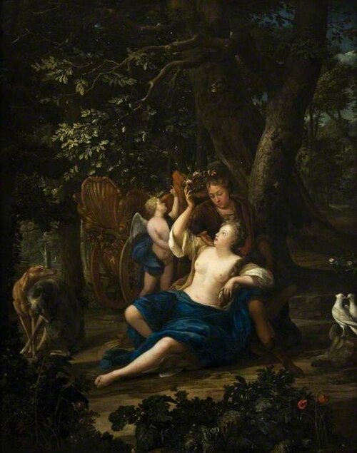 Venus and Adonis, 1685, Eglon van der Neer