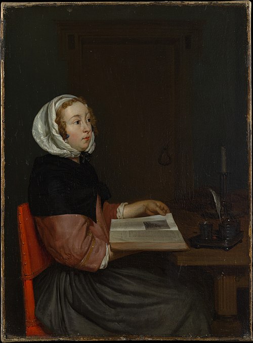 La Lectrice (Eglon van der Neer), 1665, Eglon van der Neer