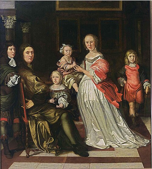 Family with Four Children, 1670, Eglon van der Neer