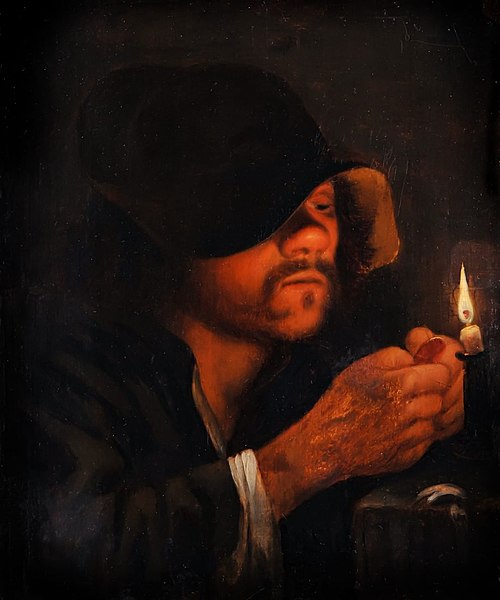 Man With A Candle, 1693, Godfried Schalken