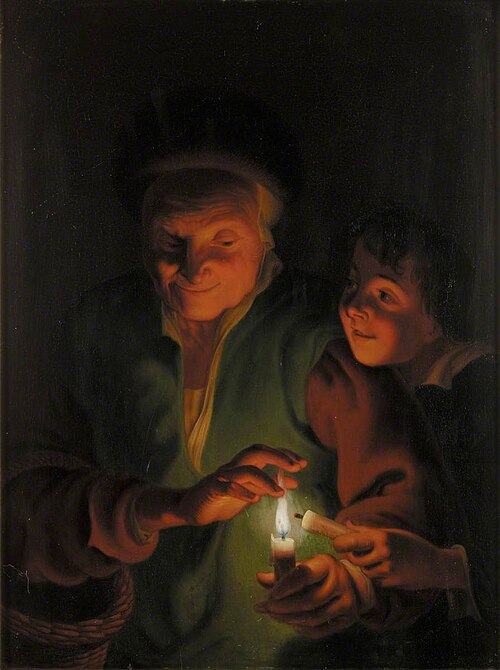 Candlelight Scene (copy after Peter Paul Rubens), , Godfried Schalken