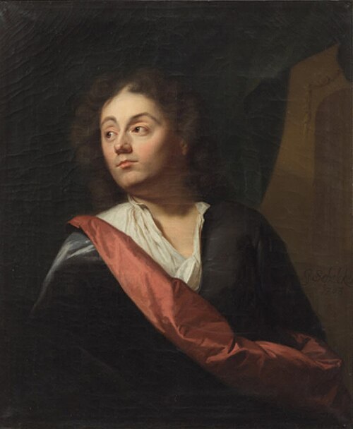 Porträt des Gabriel Frisching (1666–1741), Offizier, Bankier., 1703, Godfried Schalken