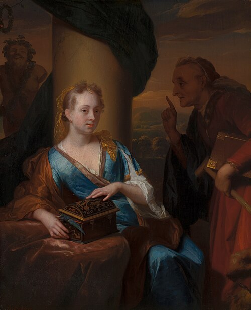 La Leçon de chasteté, 1680, Godfried Schalken