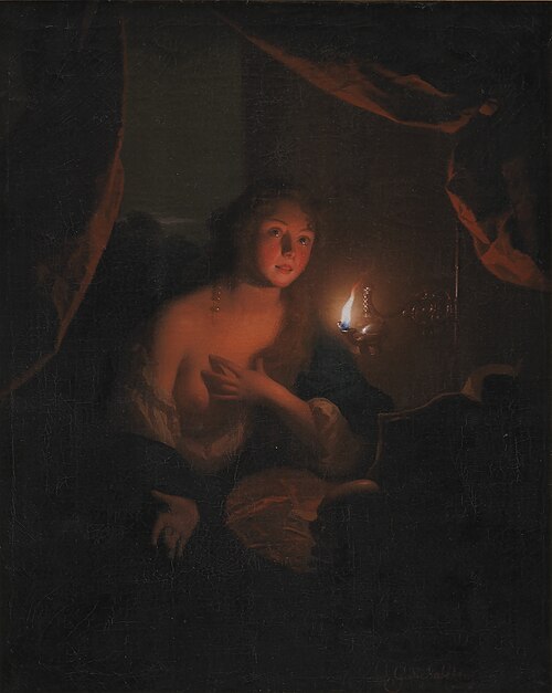 The Penitent Saint Mary Magdalene, 1682, Godfried Schalken