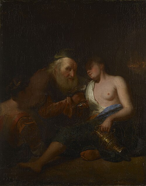 Lot and his Daughters, 1684, Godfried Schalken
