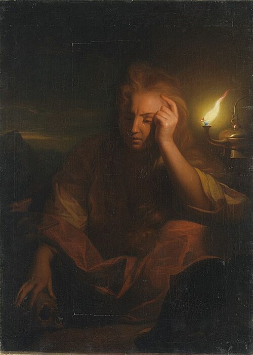 The penitent Mary Magdalene, 1703, Godfried Schalken