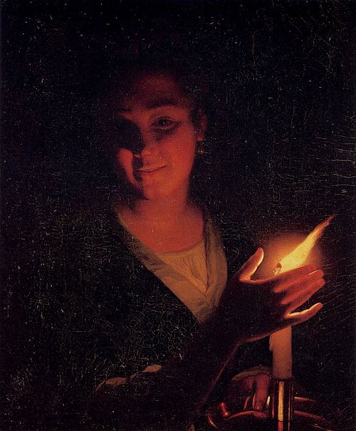 Young Girl with a Candle, 1670, Godfried Schalken