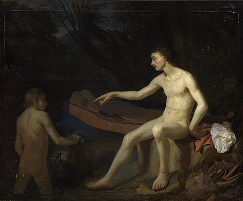 Two Men Bathing, 1673, Godfried Schalken