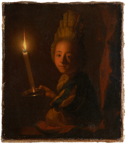 Girl with Burning Candle, 1702, Godfried Schalken
