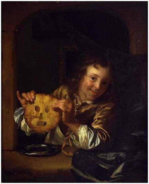 Boy with a Pancake Mask, 1680, Godfried Schalcken