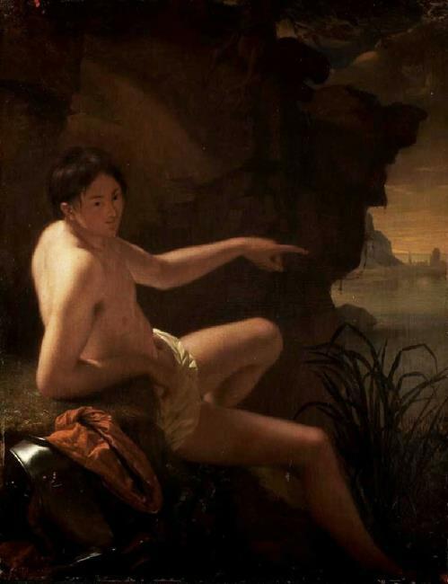 A Soldier undressed for a Bathe, 1675, Godfried Schalcken