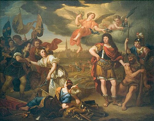 Allegory of the Peace of Nijmegen of 1678, 1686, Godfried Schalken