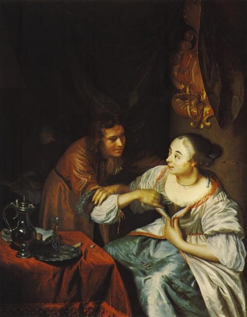 Carousing Couple, 1675, Godfried Schalcken