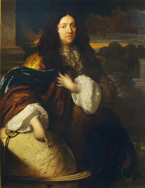 Portret van Jacobus Gronovius, hoogleraar Grieks en Historie te Leiden, 1685, Carel de Moor