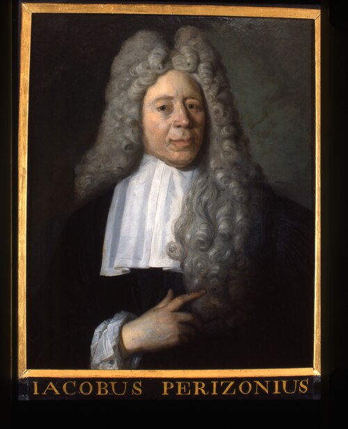 Portrett van Jacobus Perizonius, hoogleraar Historie, Grieks en Welsprekendheid te Leiden, 1715, Carel de Moor