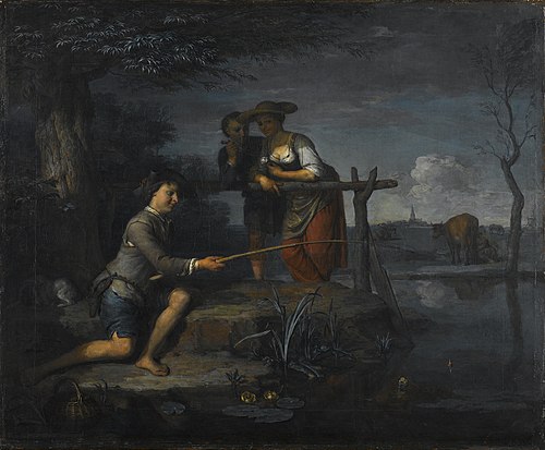 Le Pêcheur, 1700, Carel de Moor