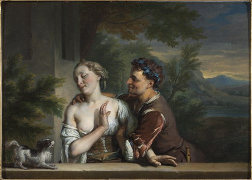 A Man Trying to embrace a Woman, , Carel de Moor