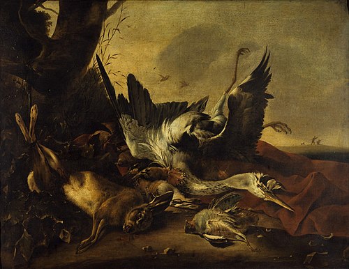 Etalage de gibier mort, 1641, Jan Baptist Weenix