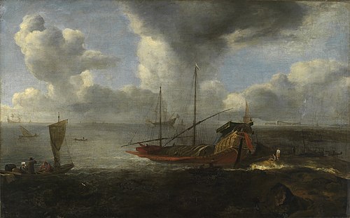 Marine with a Venetian Bucintoro, 1650, Jan Baptist Weenix